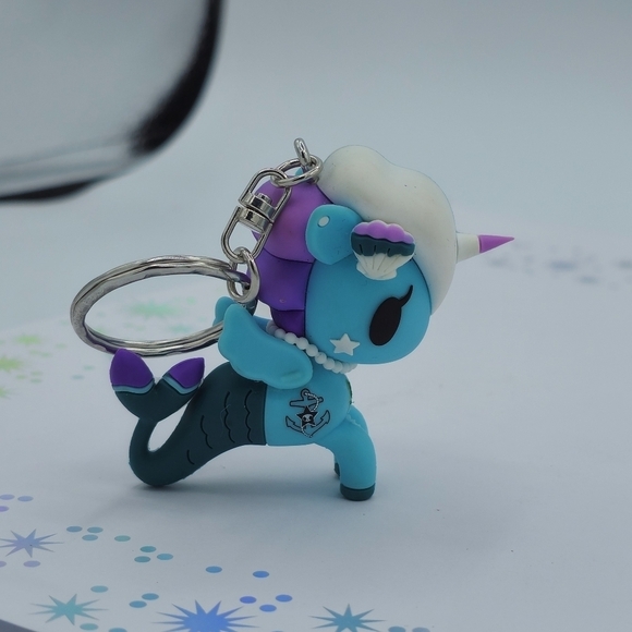 Tokidoki 3D Marina Mermicorno Key Chain - Picture 3 of 7